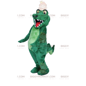 Traje de mascote peculiar de crocodilo BIGGYMONKEY™. fantasia