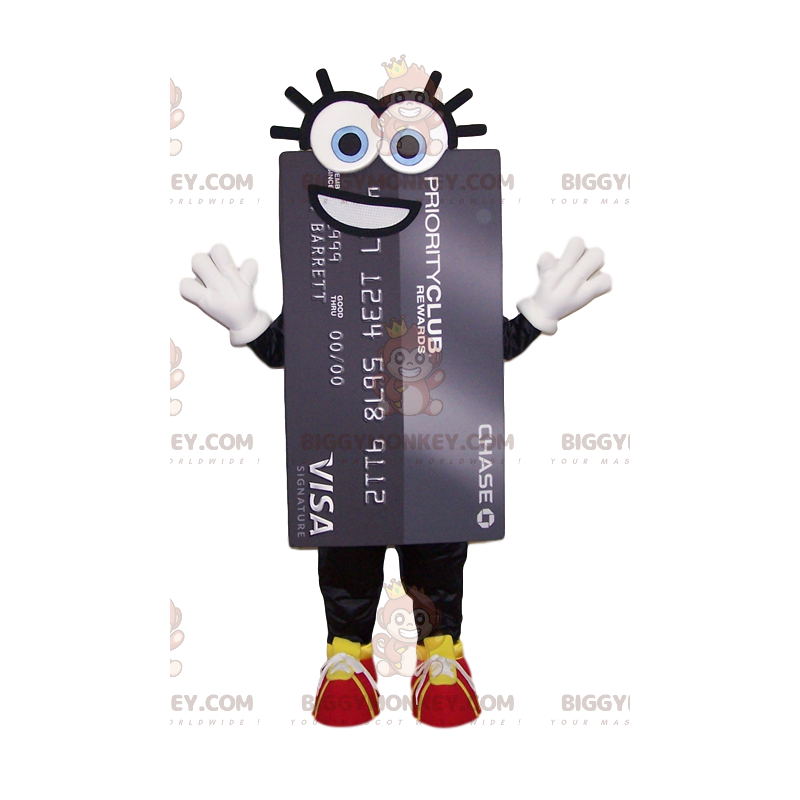 Super úsměvná věrnostní karta Kostým maskota BIGGYMONKEY™. –