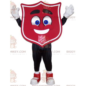 Red Crest BIGGYMONKEY™ Mascot Costume. crest costume –