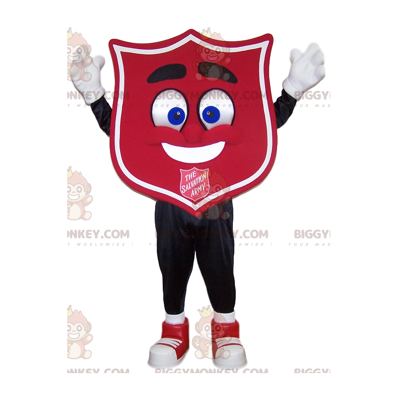 Red Crest BIGGYMONKEY™ Mascot Costume. crest costume –