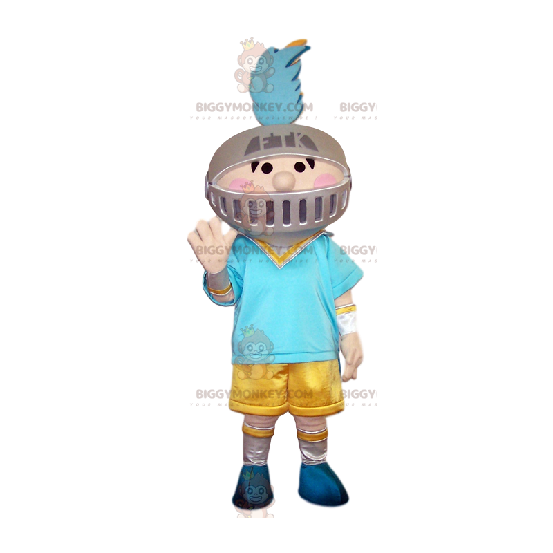 Costume de mascotte BIGGYMONKEY™ de petit garçon avec un casque