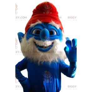 Fato de mascote Papa Smurf BIGGYMONKEY™. Fantasia de Papai