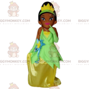 Kostým princezny BIGGYMONKEY™ maskota s třpytivými šaty –
