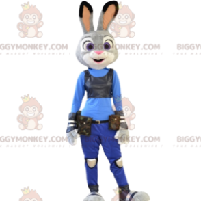 Disfraz de mascota BIGGYMONKEY™ del teniente Hopps, Super Bunny