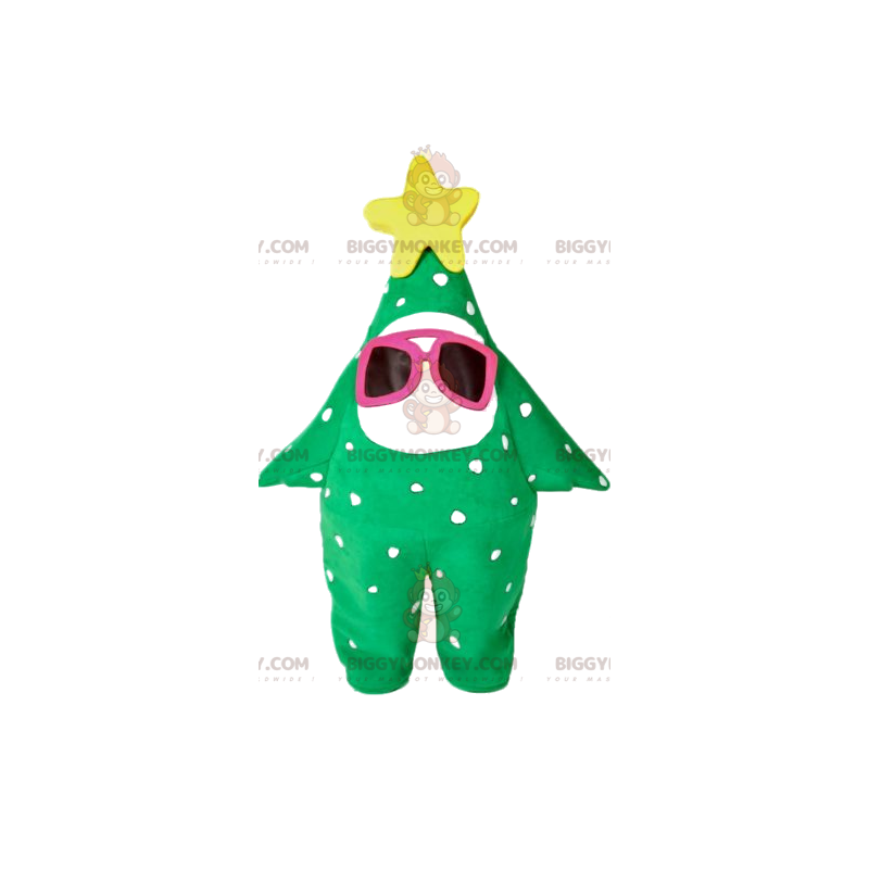 Green Tree with Yellow Star BIGGYMONKEY™ Mascot Costume –
