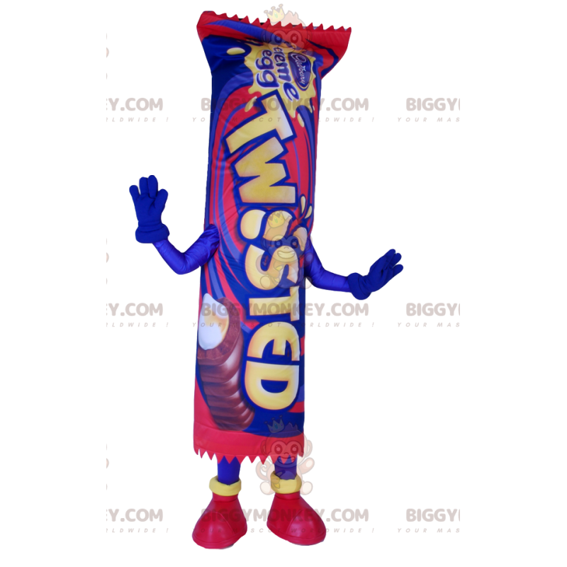 Apetitoso disfraz de mascota Candy Bar BIGGYMONKEY™ -