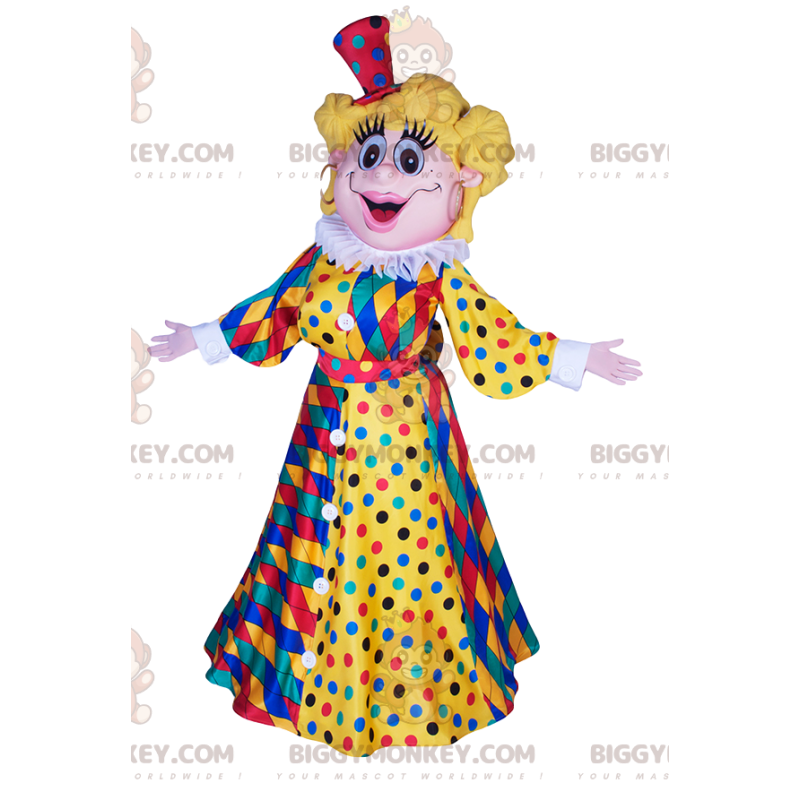 Costume da mascotte Arlecchino Sweetie Columbine BIGGYMONKEY™ -