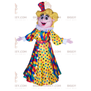 Costume da mascotte Arlecchino Sweetie Columbine BIGGYMONKEY™ -