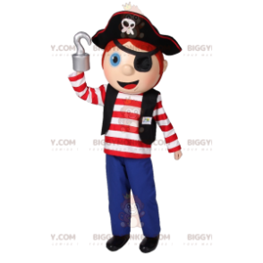 Costume de mascotte BIGGYMONKEY™ de petite garçon en tenue de