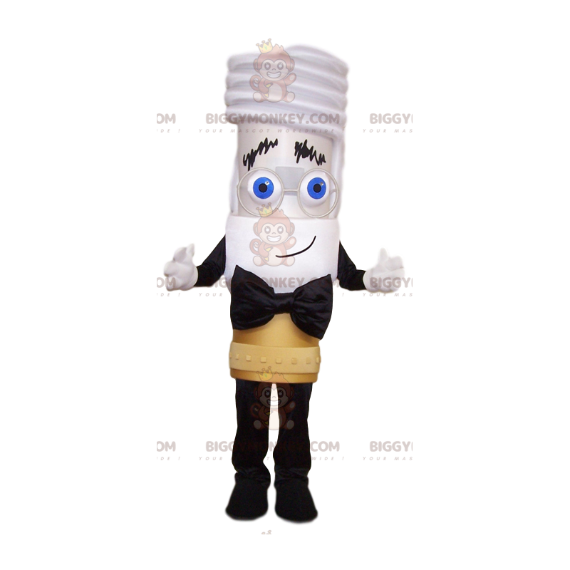 BIGGYMONKEY™ Costume da mascotte da uomo bianco con grande