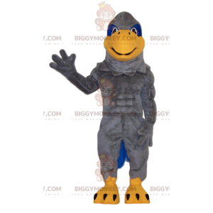 Costume de mascotte BIGGYMONKEY™ d'aigle gris. Costume d'aigle