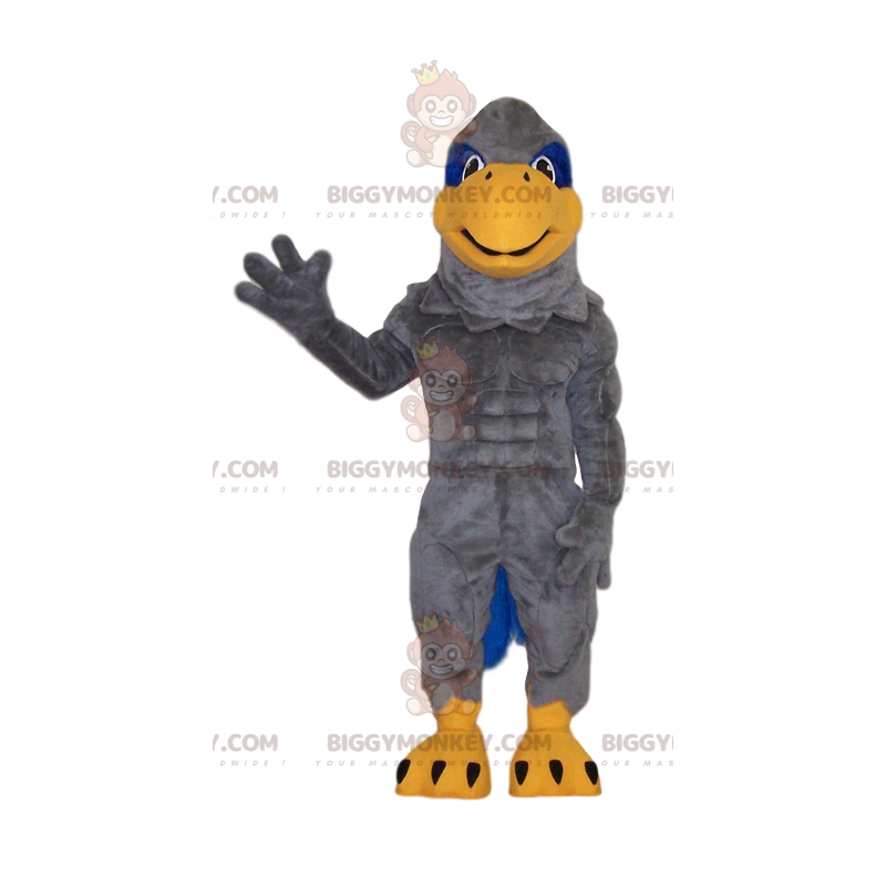 Grey Eagle BIGGYMONKEY™ Maskottchen-Kostüm. Adler Kostüm -