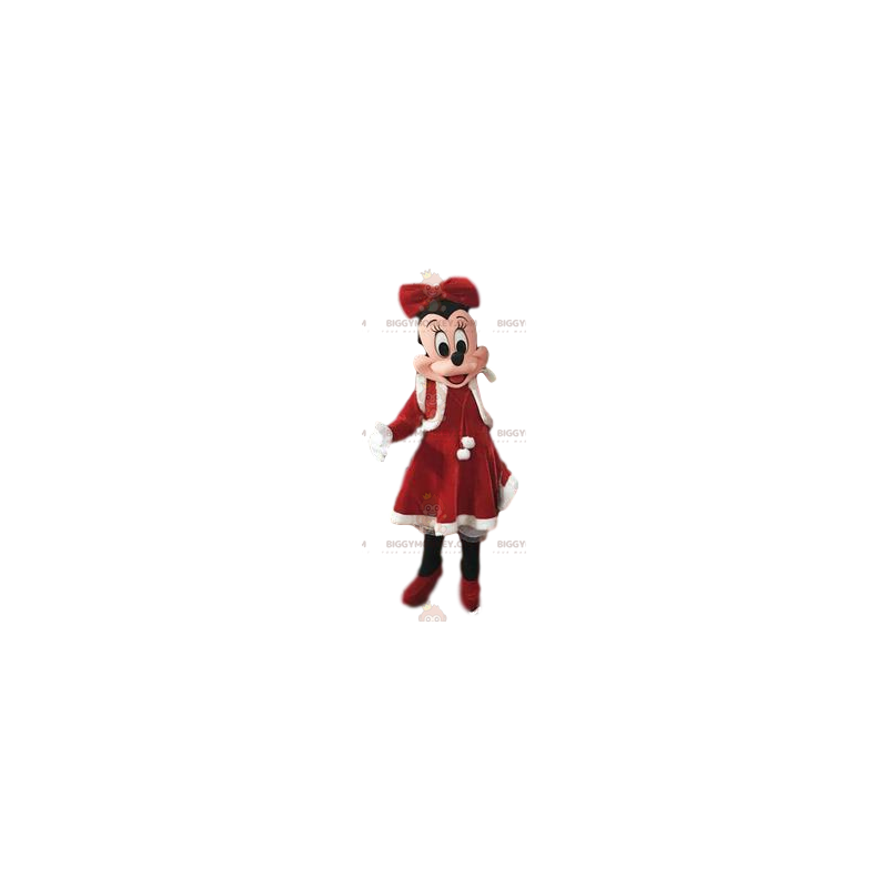 BIGGYMONKEY™ Costume da mascotte "Christmas Edition" di Minnie