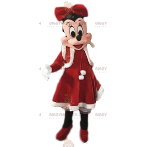 BIGGYMONKEY™ Costume da mascotte "Christmas Edition" di Minnie