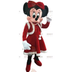 BIGGYMONKEY™ Costume da mascotte "Christmas Edition" di Minnie