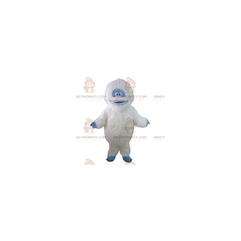 Disfraz de mascota yeti blanco y azul BIGGYMONKEY™. disfraz de