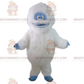 Biało-niebieski kostium maskotki yeti BIGGYMONKEY™. kostium