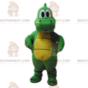 Super cute green crocodile BIGGYMONKEY™ mascot costume! –