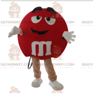 Czerwony kostium maskotki M&M'S BIGGYMONKEY™ bardzo wesoły -