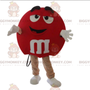 Czerwony kostium maskotki M&M'S BIGGYMONKEY™ bardzo wesoły -