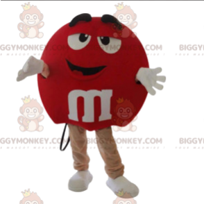 Sehr glückliches rotes M&M'S BIGGYMONKEY™ Maskottchen-Kostüm -