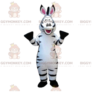 Fato de mascote de zebra super engraçado BIGGYMONKEY™. fantasia