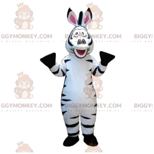 Super divertente costume da mascotte zebra BIGGYMONKEY™. tuta