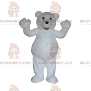 Super rørende isbjørn BIGGYMONKEY™ maskot kostume. Hvidbjørn