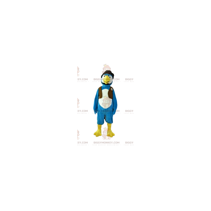 Kostým maskota modrobílého ptáka BIGGYMONKEY™. kostým orla –