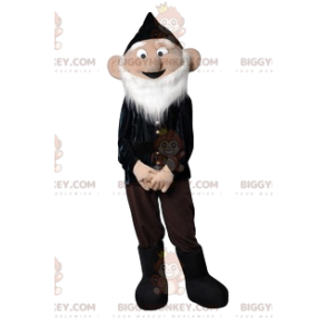 BIGGYMONKEY™ bejaarde man met mooie witte baard mascottekostuum