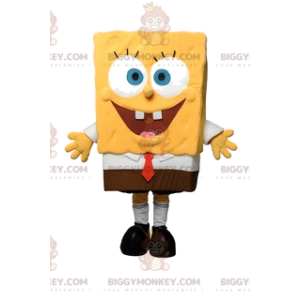 Disfraz de mascota Bob Esponja BIGGYMONKEY™. Disfraz de Bob