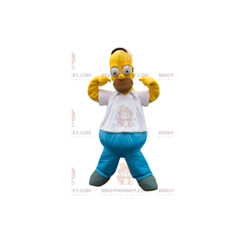 BIGGYMONKEY™ maskotkostume af Homer Simpson, far til