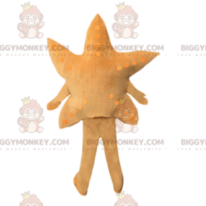 Beige Star BIGGYMONKEY™ Maskottchenkostüm. Sternenkostüm -