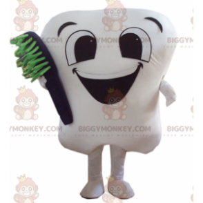 Giant White Tooth BIGGYMONKEY™ mascottekostuum met