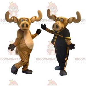 Costume da mascotte Caribou BIGGYMONKEY™ con un grande muso.