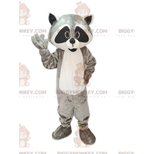 Traje de mascote de guaxinim BIGGYMONKEY™. fantasia de guaxinim