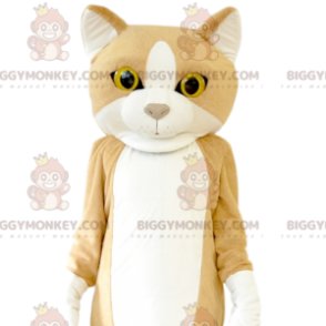 BIGGYMONKEY™ mascottekostuum van een kat met mooie gele ogen.