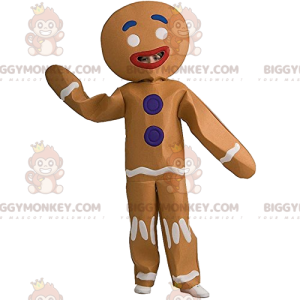 Fun gingerbread BIGGYMONKEY™ mascot costume. gingerbread