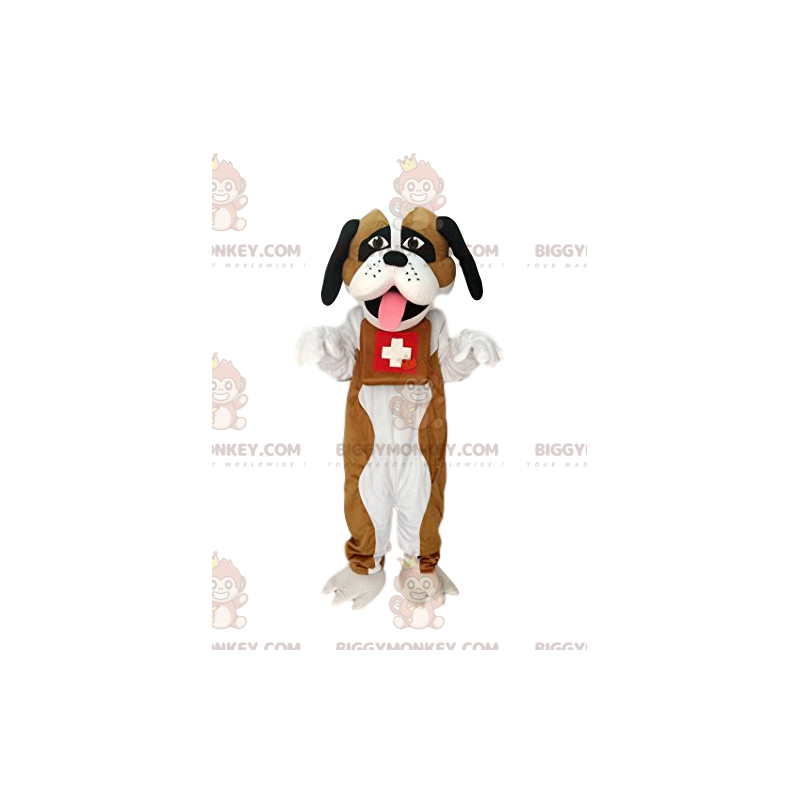 Costume de mascotte BIGGYMONKEY™ de Saint Bernard. Costume de