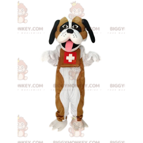 Costume de mascotte BIGGYMONKEY™ de Saint Bernard. Costume de