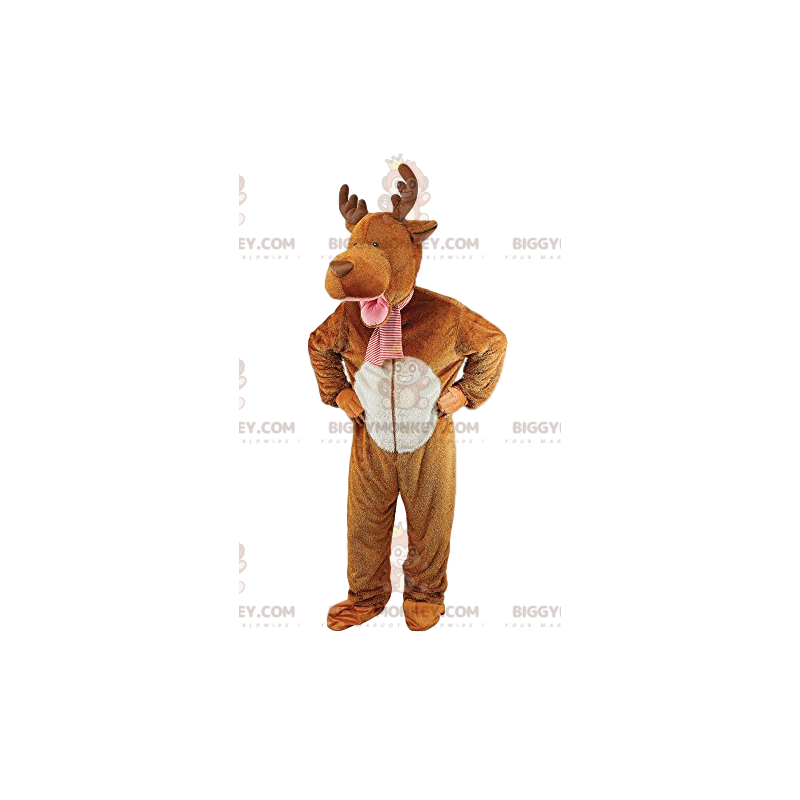 Brown Deer BIGGYMONKEY™ Mascot Costume. Brown deer costume –