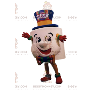 Costume da mascotte BIGGYMONKEY™ marshmallow super divertente.