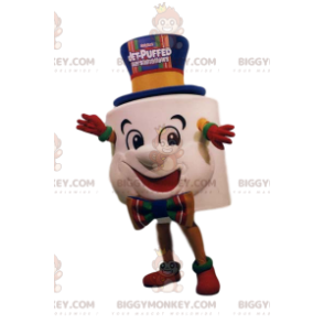 Costume da mascotte BIGGYMONKEY™ marshmallow super divertente.