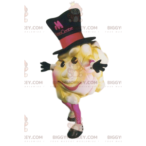 Chutný kostým maskota Popcorn BIGGYMONKEY™ s velkým černým