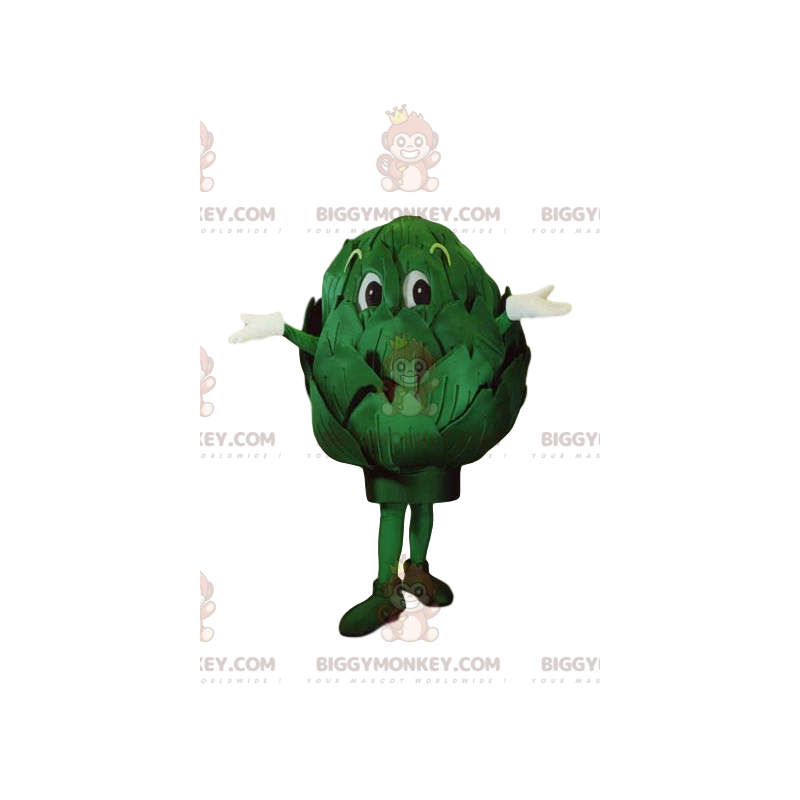 Groene artisjok BIGGYMONKEY™ mascottekostuum. Artisjok kostuum