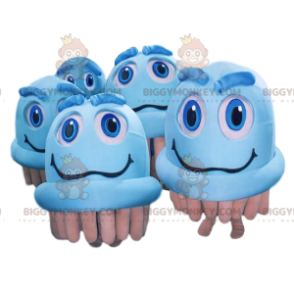 cabeça de escova elétrica azul mascote BIGGYMONKEY™s –
