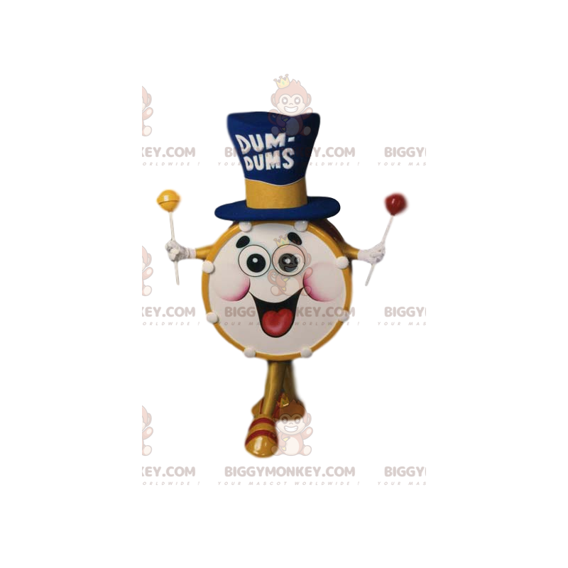 Disfraz de mascota Super Funny Drum BIGGYMONKEY™ con sombrero