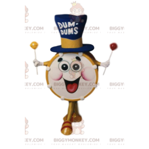 Disfraz de mascota Super Funny Drum BIGGYMONKEY™ con sombrero