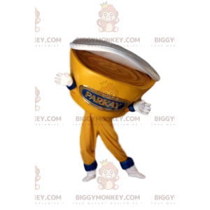 Yellow Yogurt Pot BIGGYMONKEY™ Mascot Costume. Yogurt Costume -