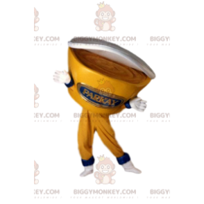 Geel Yoghurt Pot BIGGYMONKEY™ Mascottekostuum. Yoghurt kostuum